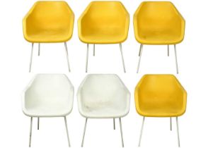 A set of six Robin Day Armchair for Hille.