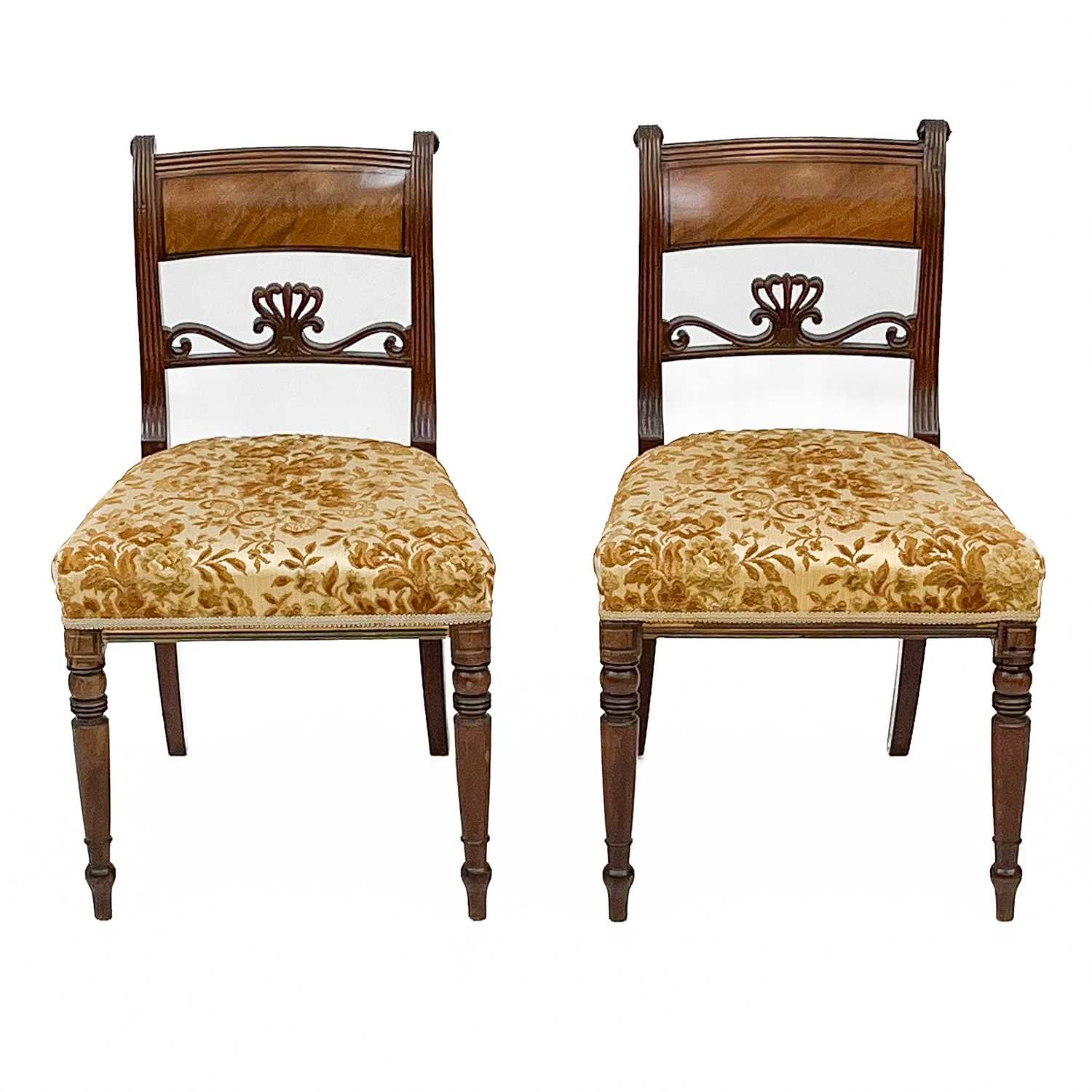 A set of five Regency mahogany dining chairs. - Image 2 of 4