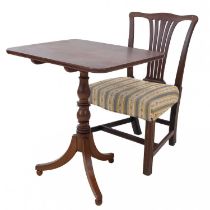 A Regency mahogany tilt top occasional table.