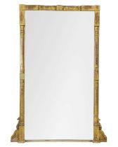 A 19th century Aesthetic movement gilt gesso pier glass, of large proportions.