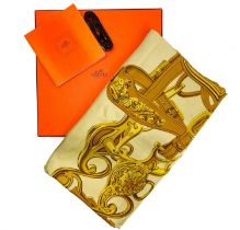 A Hermes Brides De Gala silk scarf square.