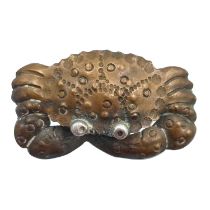 A Cornelius Jakob Van Dop copper and silver crab brooch.