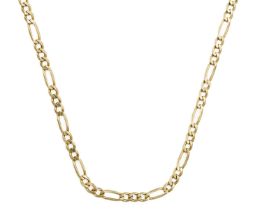 A 9ct Italian Figaro link necklace.