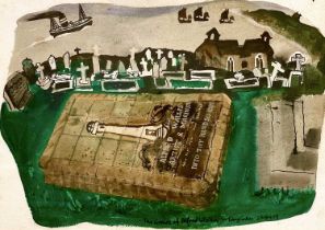 Tony GILES (1925-1994) The Grave of Alfred Wallis, 1989