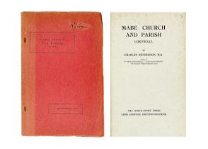 HENDERSON, Charles. 'Mabe Church and Parish,'