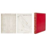 (Important Cornish manuscript) 'Plans of the whole Parish of Sithney, in Cornwall. 1824' MS survey o