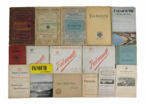 (Falmouth) Sixteen early to mid 20th century guide books and programmes.
