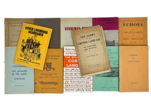 Pamphlets, booklets and publications related to the Cornish Language Including R. Morton Nance, 'A G