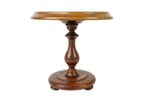 A Victorian mahogany apprentice circular table.