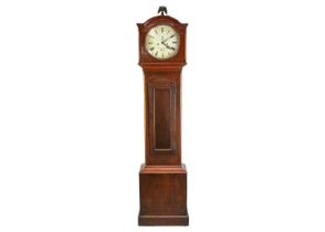 A late George III Irish mahogany eight-day longcase clock.