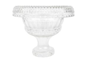 A 19th century cut glass pedestal bowl.