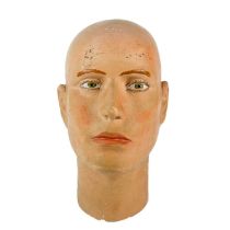 A Plaster of Paris Mannequin head.
