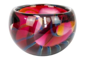 Peter Layton (1940) Studio glass bowl.