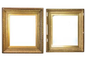 A large 19th century gesso gilt frame.