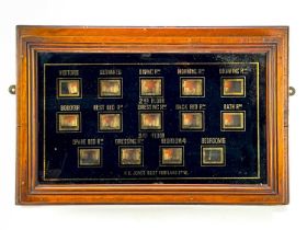 An Edwardian servant's bell indicator board.