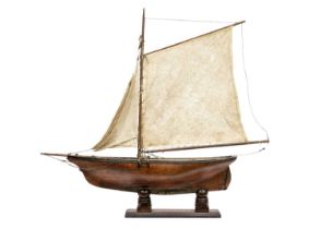 A 19th century pond yacht.