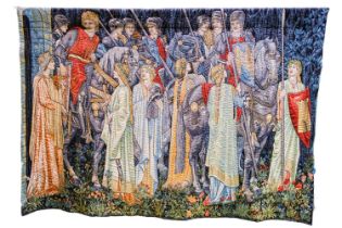 A 20th century Flemish tapestry The Quest for the Holy Grail,