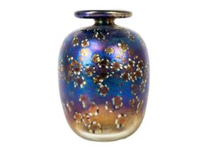 Peter Layton (1940) Studio glass ovoid vase.
