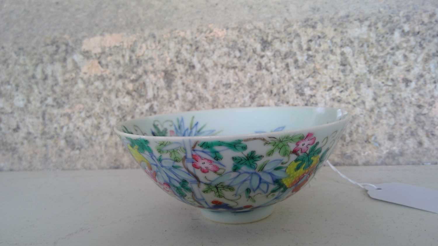 A Chinese famille rose porcelain bowl, 19th century. - Image 9 of 12