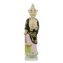 A Chinese pottery figure of Li Tieguai, Qing Dynasty, 19th century.