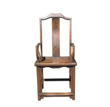 A Chinese hardwood armchair, Qing Dynasty, 19th century.