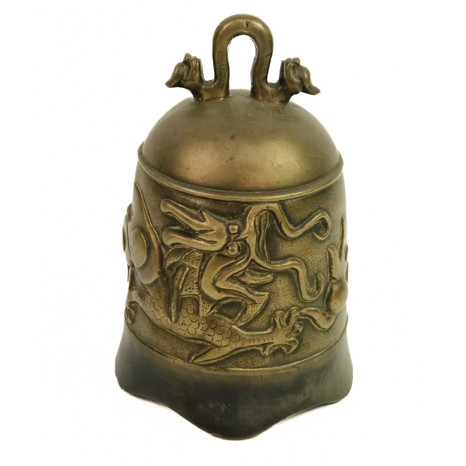 A Chinese bronze temple bell, Qing Dynasty, 19th century. - Image 6 of 6