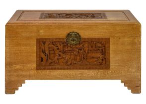 A Chinese camphor wood chest, 20th century.
