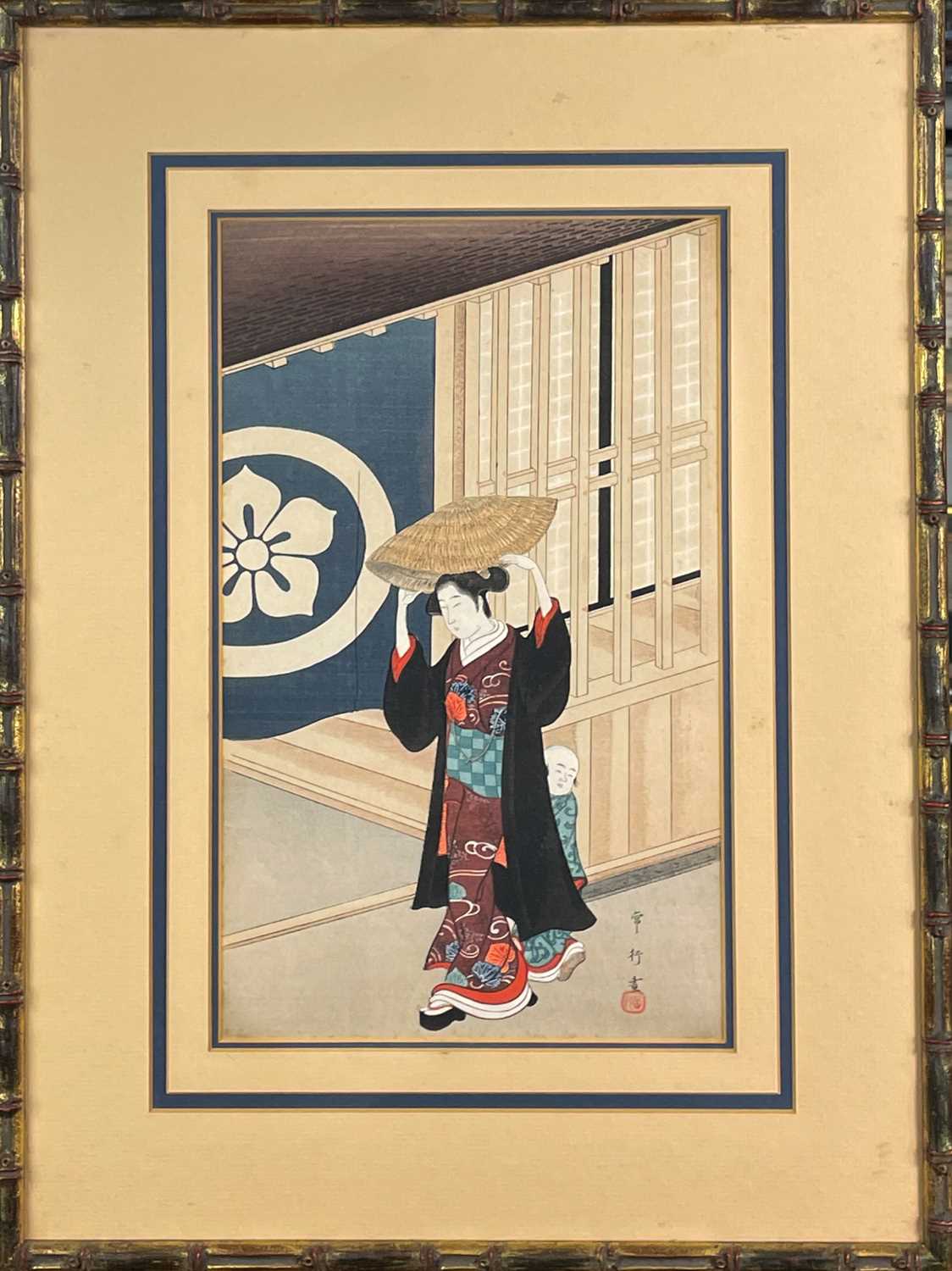 Two Japanese woodblock prints. - Image 2 of 5