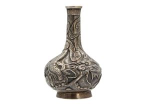A Chinese silver scent bottle, by Luen Hing, 1880-1925, Shanghai, Qing Dynasty,