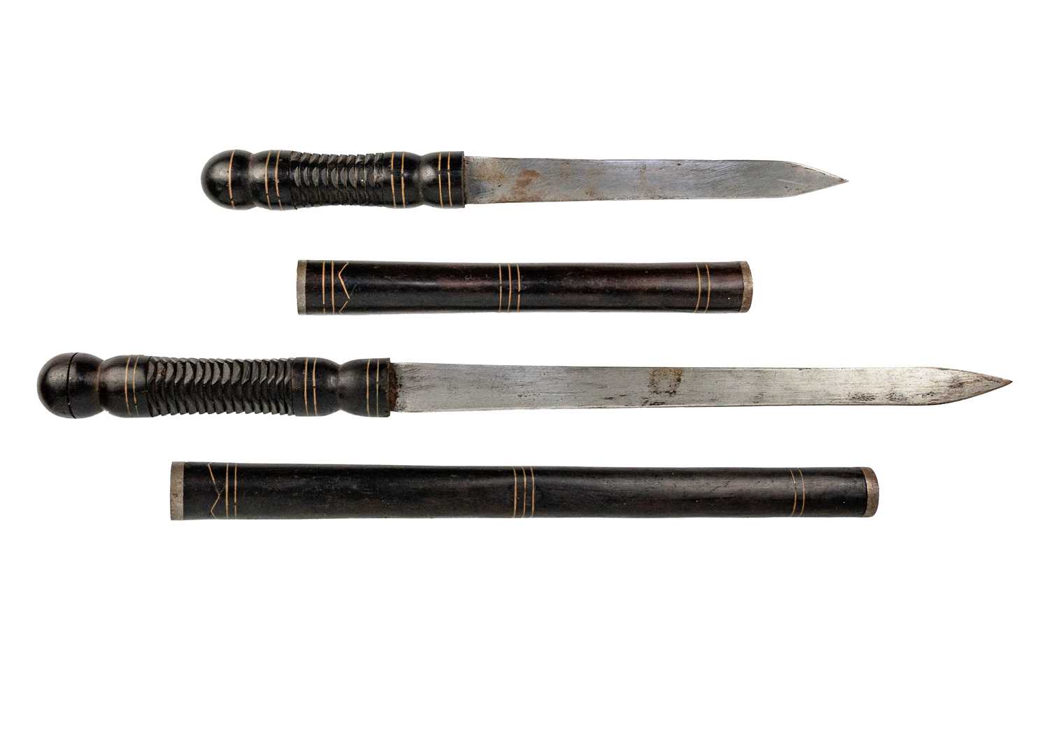Two Japanese knives, Meiji period.