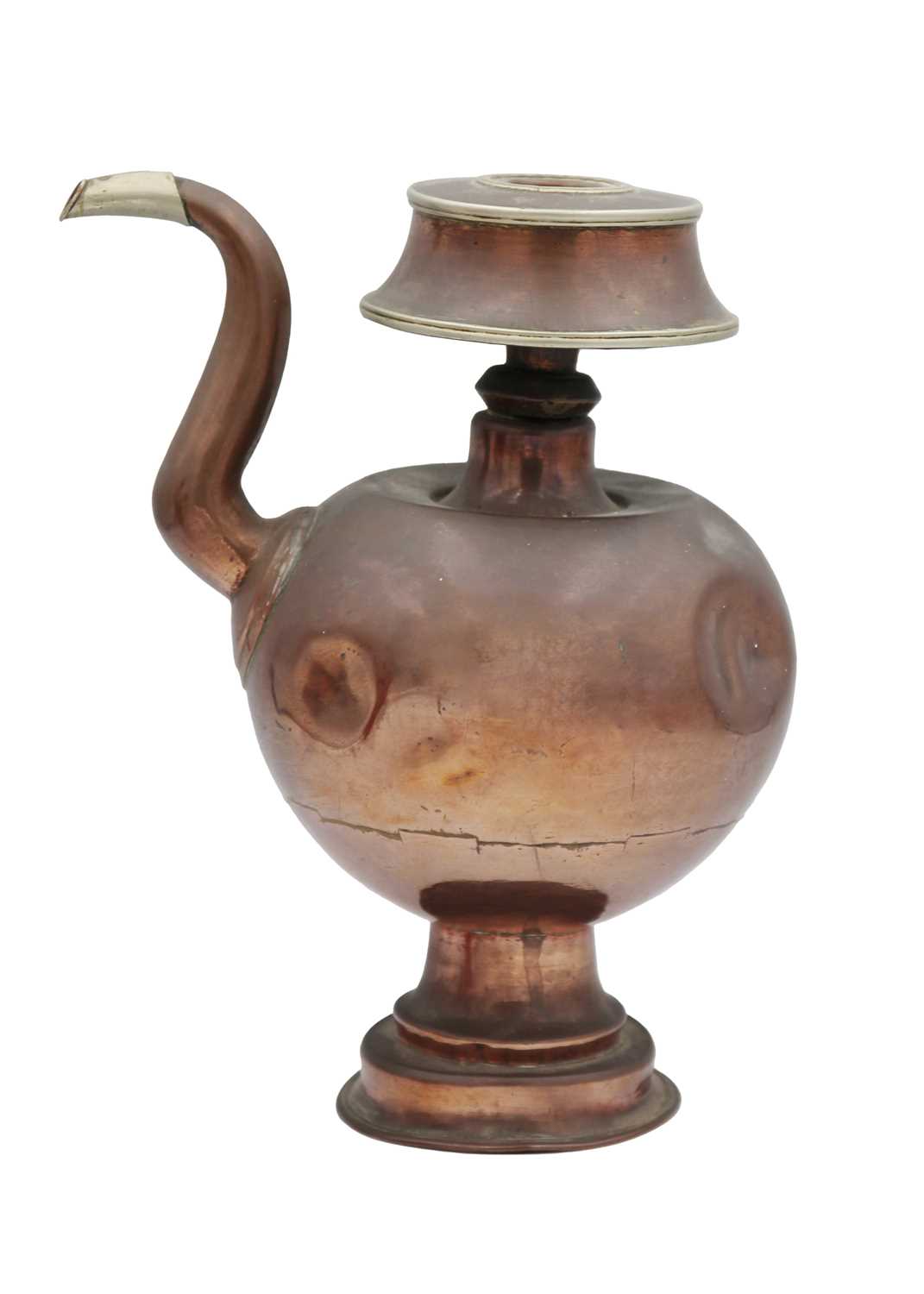 A Tibetan copper ewer, 19th century, height 22cm - Image 6 of 8