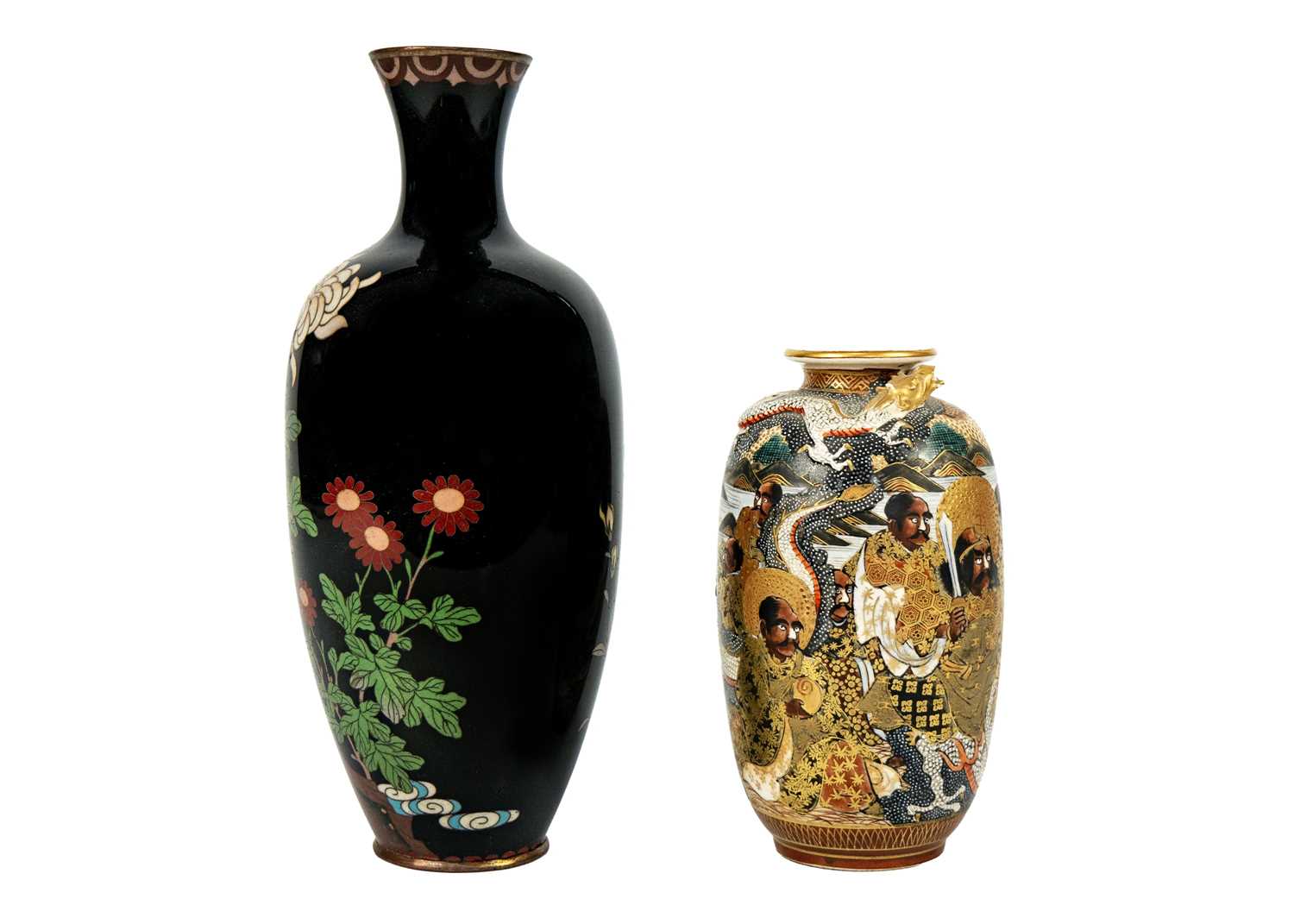 A Japanese Satsuma 'Thousand Faces' vase, Meiji period. - Image 3 of 7