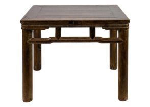 A Chinese hardwood table, Qing Dynasty, 19th century.