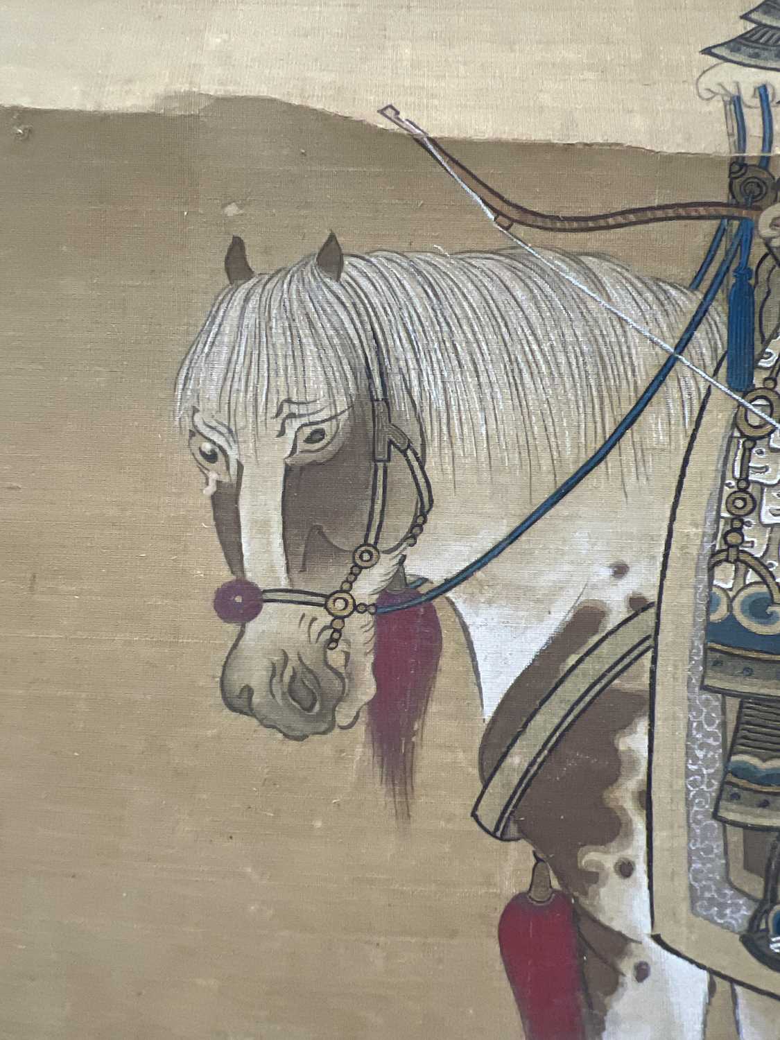 Hsiao Chen. 'FA Mu-Lan on horseback', Qing Dynasty, 19th century. - Image 10 of 11