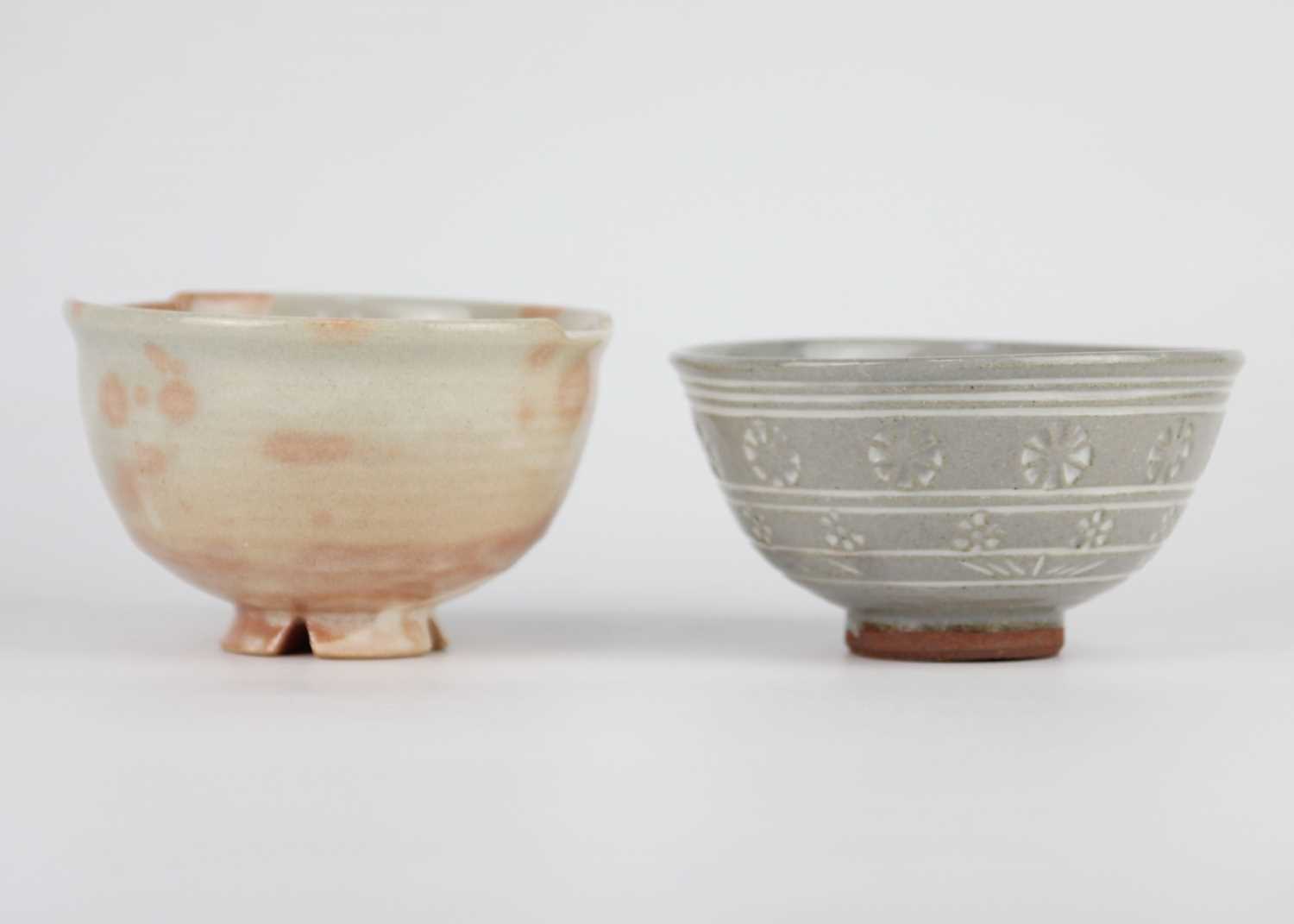 Two boxed pottery chawan, 20th century. - Image 3 of 13