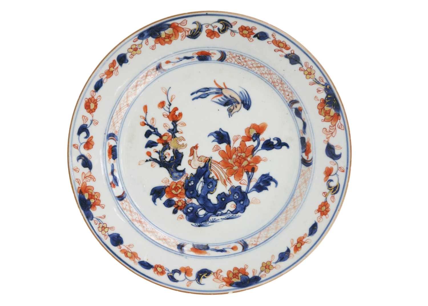 Two Chinese Imari porcelain plates, 18th century. - Image 5 of 9