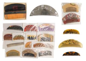Twenty-one miscellaneous Japanese combs.