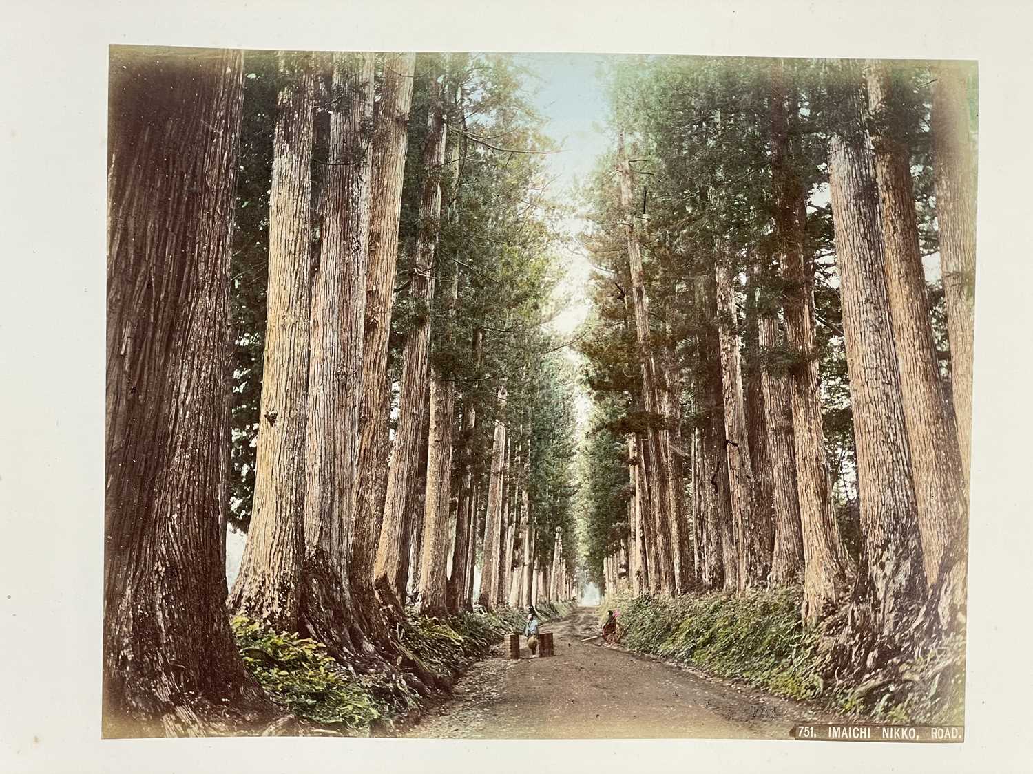 A Japanese hand coloured photo album with lacquer cover, Meiji period. - Image 4 of 52