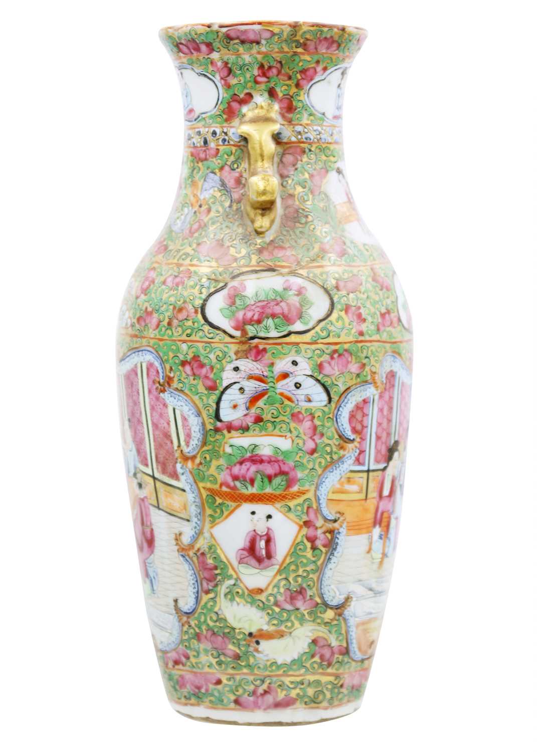A Chinese Canton porcelain vase, 19th century. - Image 4 of 9