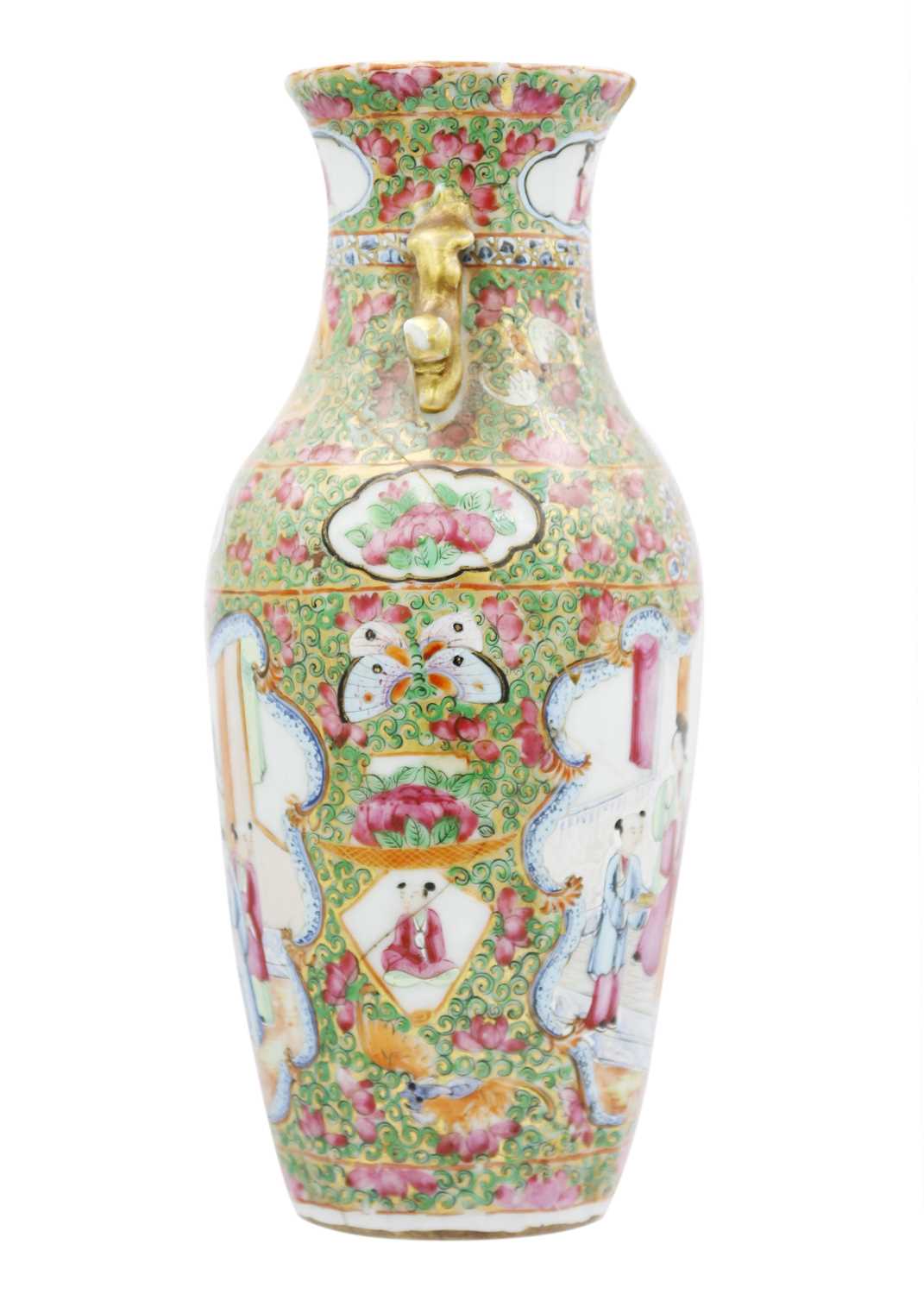 A Chinese Canton porcelain vase, 19th century. - Image 3 of 9