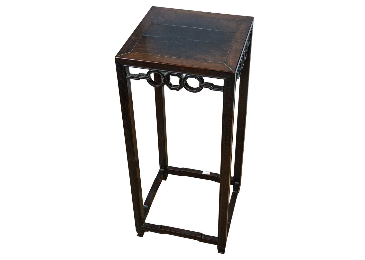 A Chinese hardwood jardiniere stand, late 19th century. - Image 2 of 3