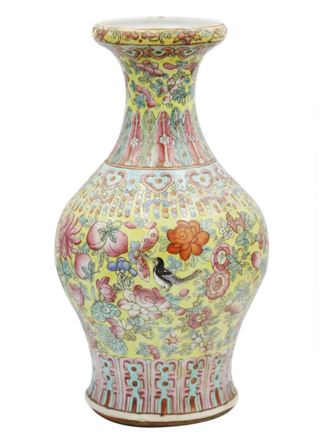 A Chinese famille juan porcelain vase, Tongzhi mark and period. (1861-1874) - Image 3 of 7