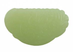 A Chinese pale celadon jade carving.