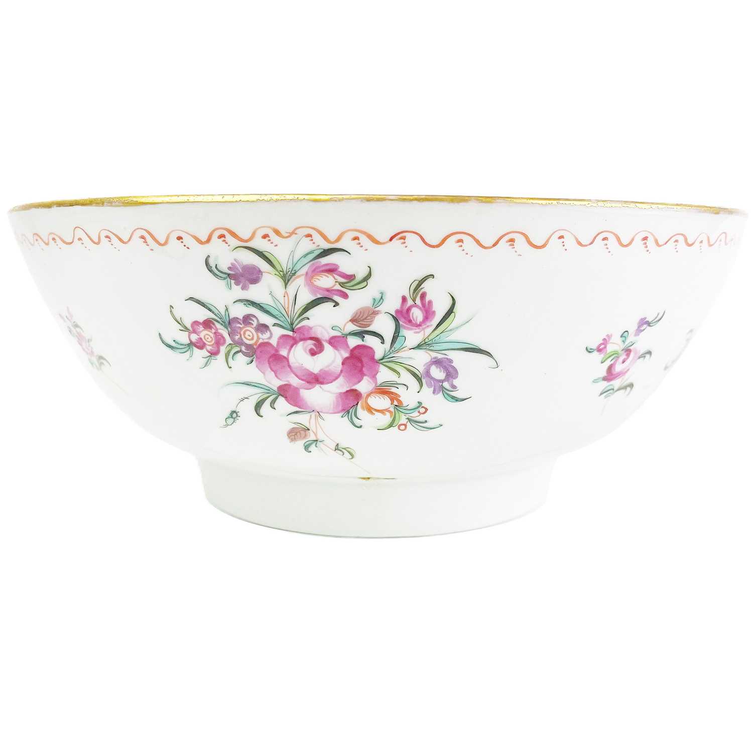 A large Chinese famille rose porcelain bowl, 18th century, - Image 2 of 5