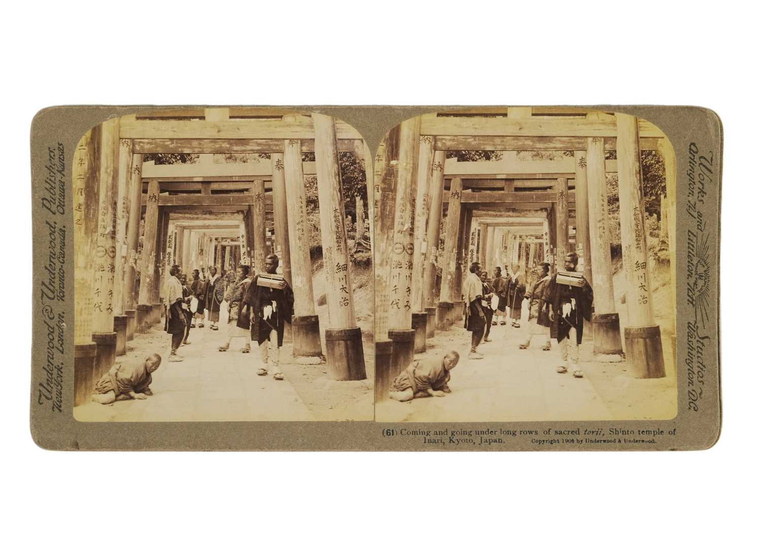 One hundred and two stereoviews of Japan, early 20th century. - Image 2 of 8