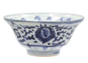 A Chinese blue and white provincial bowl, Ming Dynasty.