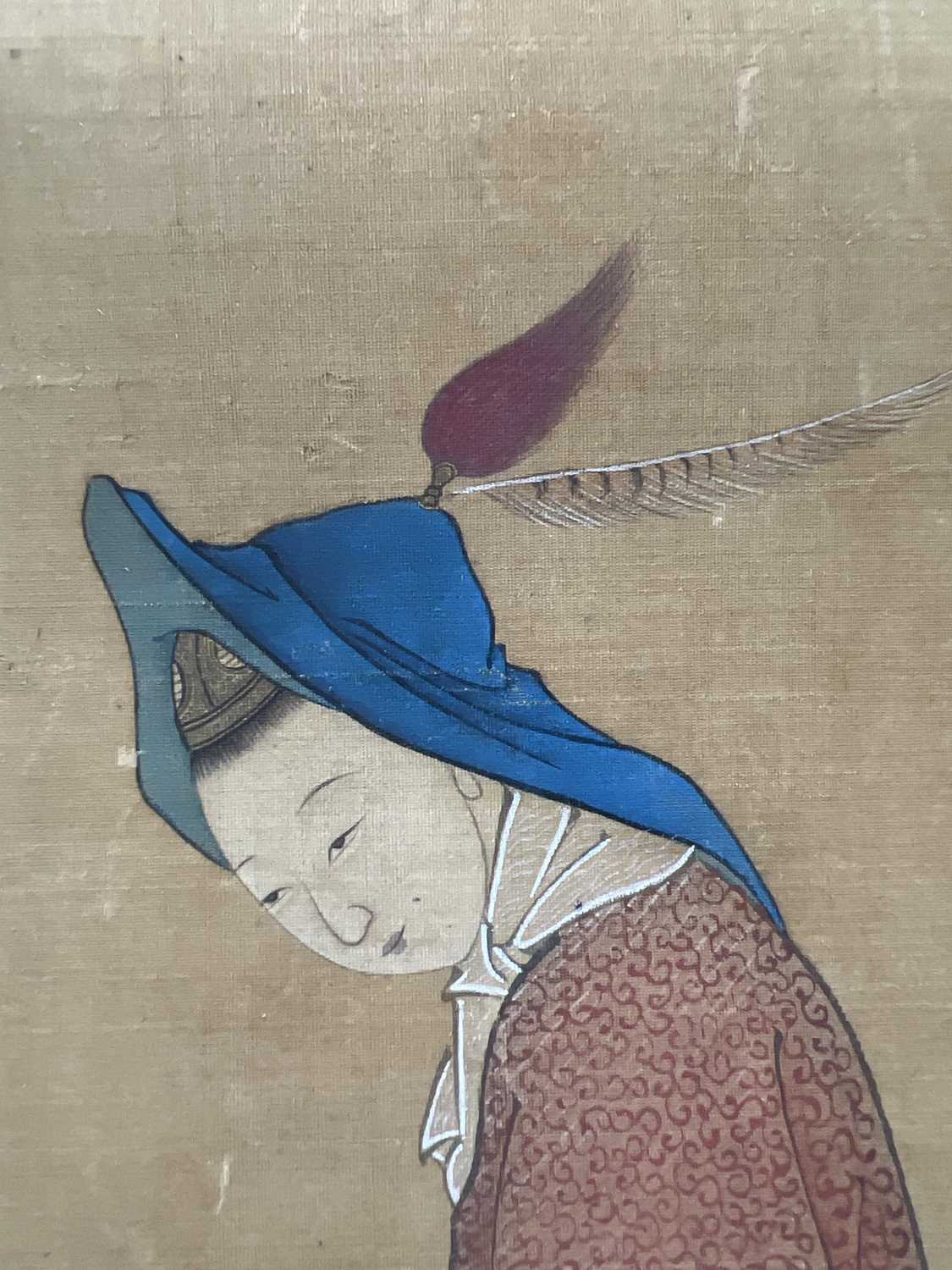 Hsiao Chen. 'FA Mu-Lan on horseback', Qing Dynasty, 19th century. - Image 11 of 11