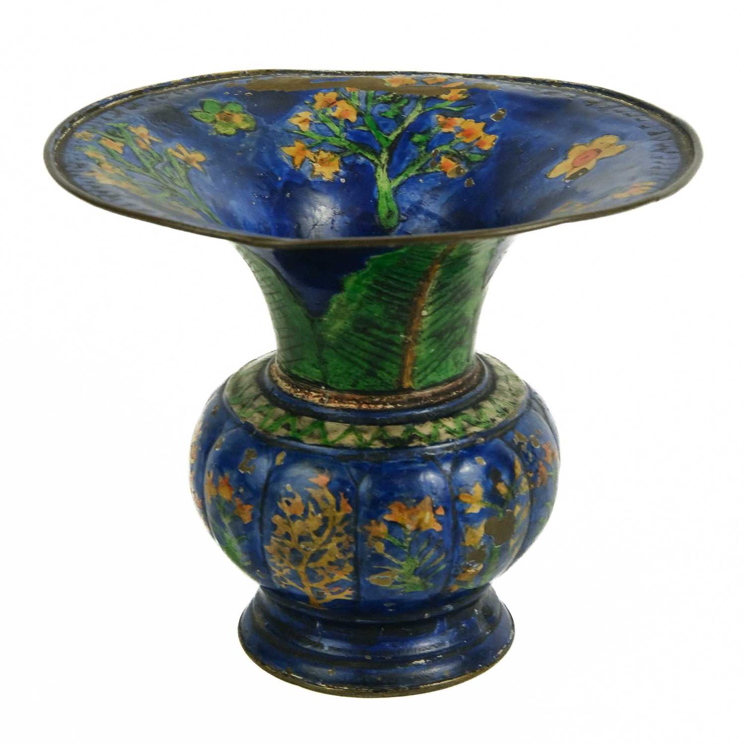 A Chinese Canton painted copper vase, circa 1800. - Image 2 of 5