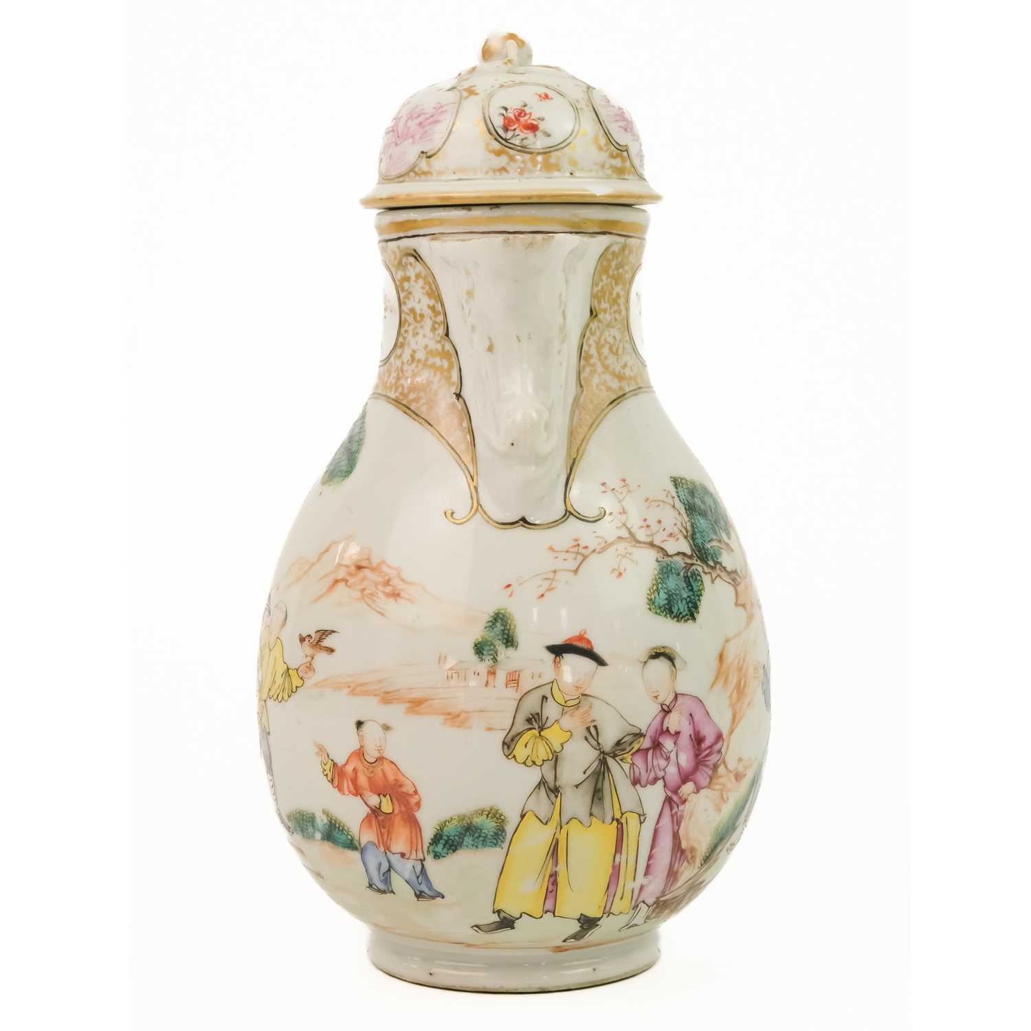 A Chinese export porcelain coffee pot and cover, Qianlong period. - Image 6 of 13