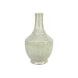 A Chinese crackle glazed celadon vase, 19th century.